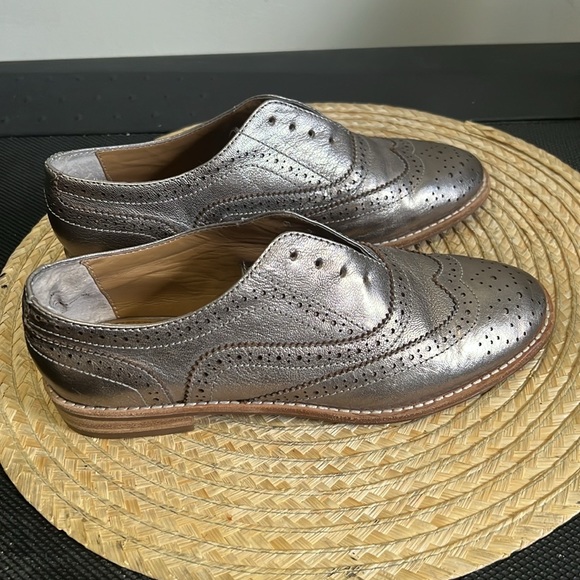 Bass Rose Gold Metallic Oxford Loafer Size 5.5 - Picture 12 of 12